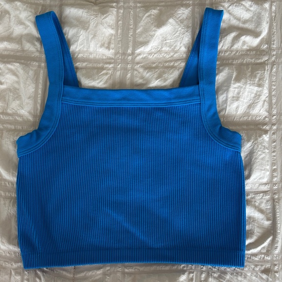 Cotton On Tops - Cotton On Blue Ribbed Women's Top